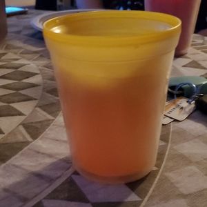 Pretty yellow tea cup